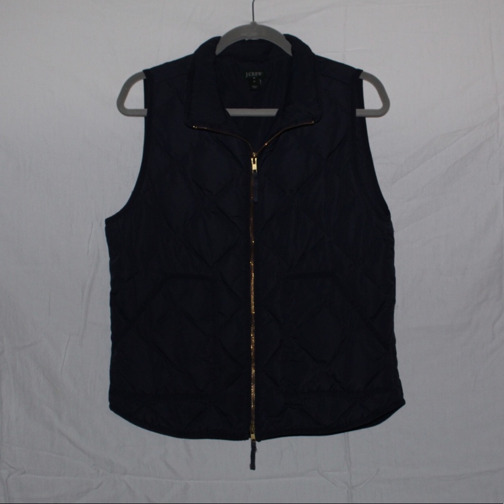 J. Crew Navy Puffer Vest